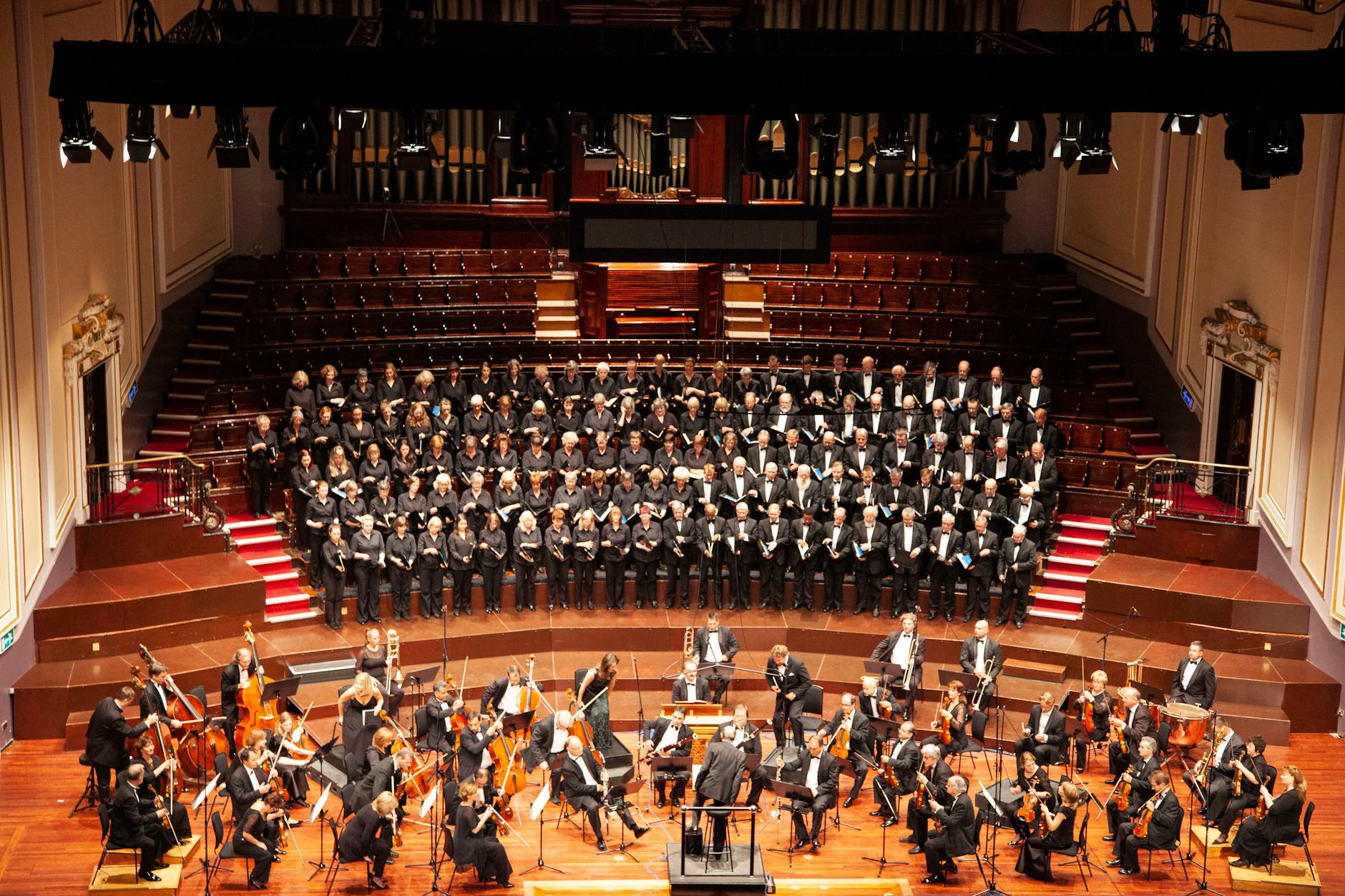 Orchester bei einem Konzert